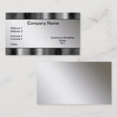 Metalen grenzen bekijken Professionele Visitekaart Visitekaartje (Voorkant / Achterkant)