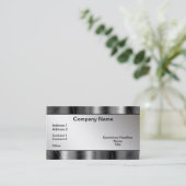 Metalen grenzen bekijken Professionele Visitekaart Visitekaartje (Staand voorkant)