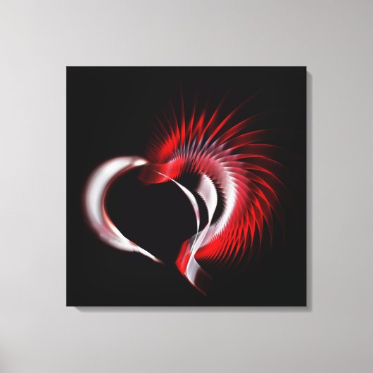 Metalen Hart Canvas Afdruk (Voorkant)