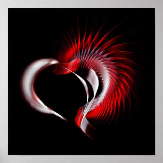 Metalen Hart Poster (Voorkant)