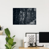 Metalen hek raster fine art poster (Thuiskantoor)