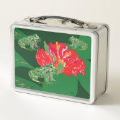 Metalen hoes: Lillypad met kikkers (Achterkant)