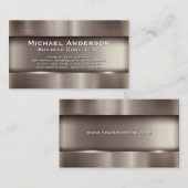 Metalen industriële achtergrond visitekaartje (Voorkant / Achterkant)