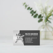 Metalen industriële achtergrond | Wrenches Tyre Lo Visitekaartje (Staand voorkant)