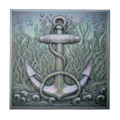 Metalen Iridiserend Anker ID1223 Tegeltje (Voorkant)