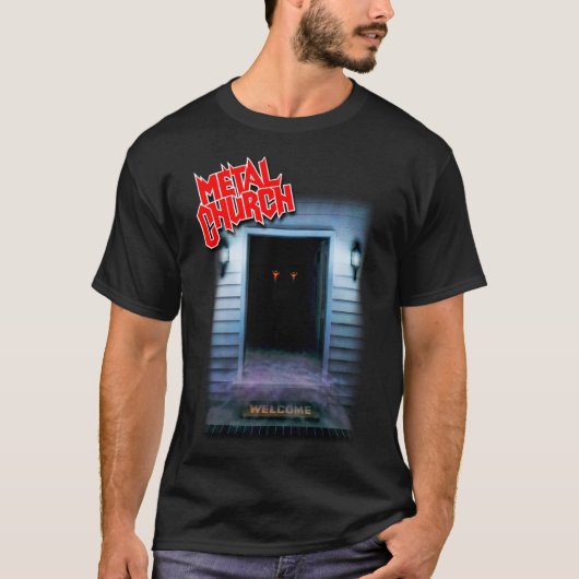 metalen kerk de donkere klassieke oudeschoolhemypo t-shirt (Voorkant)
