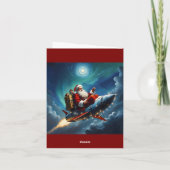 Metalen Kerstmis Feestdagen Kaart (Achterkant)