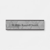 Metalen kijk Kunst Verhangende Bord van de Naam va Deurbordje (Voorkant)