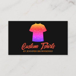 Metalen Kleurrijke T-shirt Print Kleding Visitekaartje