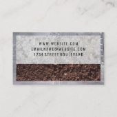 Metalen klinknagels | Beton | Vuile Visitekaartje (Achterkant)