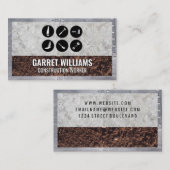 Metalen klinknagels | Beton | Vuile Visitekaartje (Voorkant / Achterkant)