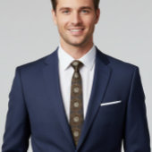 Metalen klok Steampunk  Industriële Stropdas