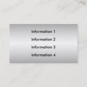 Metalen koolstofvezel Visitekaartjes (Achterkant)