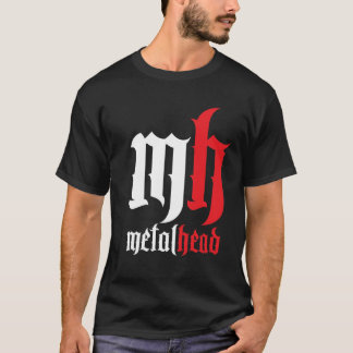 Metalen kop met rand! t-shirt
