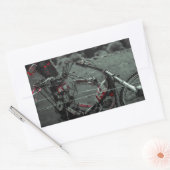 metalen kop rechthoekige sticker (Envelop)