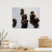 Metalen kralen 1 poster (Keuken)