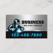 Metalen lassen & fabricage Blue Welder Visitekaartje (Voorkant)