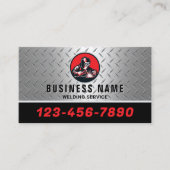 Metalen lassen & fabricage Professionele lasser Visitekaartje (Voorkant)