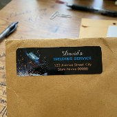 Metalen lassen Fabrication Adreslabel Etiket