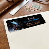 Metalen lassen Fabrication Adreslabel Etiket