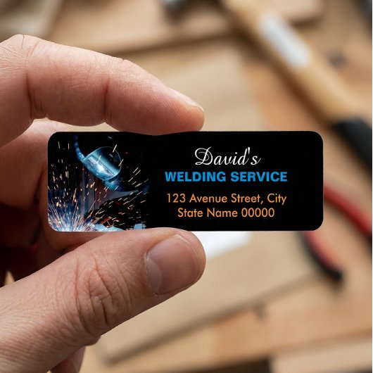 Metalen lassen Fabrication Adreslabel Etiket