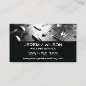 Metalen lasser constructie reparatie Handyman Visitekaartje (Achterkant)