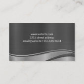 metalen leeuwenschild visitekaartje (Achterkant)