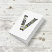 Metalen Letter V Note-kaarten Kaart