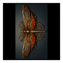 metalen libel perfect poster