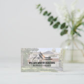 Metalen Logo onroerend goed | Homepage van de groe Visitekaartje (Staand voorkant)