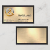 Metalen Logo Onroerend Goed Visitekaartje (Voorkant / Achterkant)