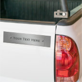 Metalen look aangepast bumpersticker (Op Truck)