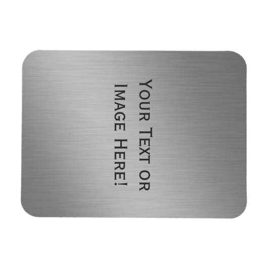 Metalen Look aangepaste magneet (Horizontaal)