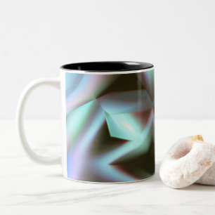 Metalen look leuk tweekleurige koffiemok