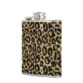 Metalen luipaard vinyl omwikkelde fles heupfles (Links)
