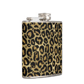 Metalen luipaard vinyl omwikkelde fles heupfles (Rechts)