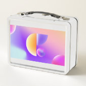 Metalen lunchbox (als het een klassiek of retro on (Achterkant)