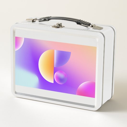 Metalen lunchbox (als het een klassiek of retro on (Voorkant)