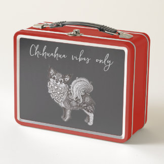 Metalen Lunchbox Chihuahua Vibes