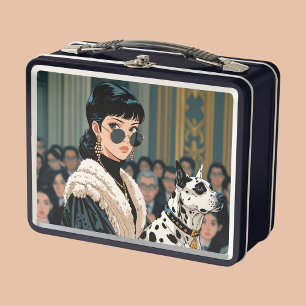 Metalen lunchbox/cosmetica doos