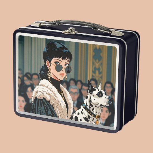 Metalen lunchbox/cosmetica doos 