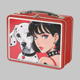 Metalen lunchbox/cosmetica doos