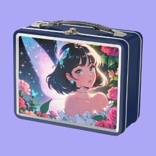 Metalen lunchbox/cosmetica doos