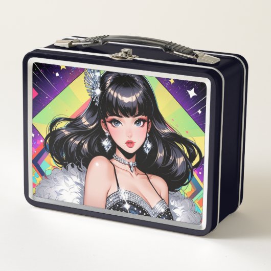Metalen lunchbox/cosmeticadoos (Voorkant)