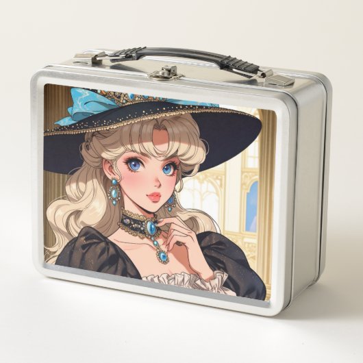 Metalen lunchbox/cosmeticadoos (Voorkant)