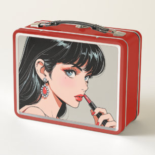 Metalen lunchbox/cosmeticadoos