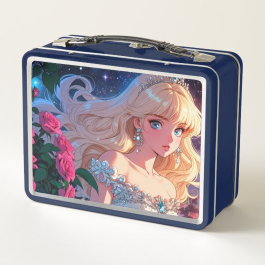 Metalen lunchbox/cosmeticadoos (Achterkant)