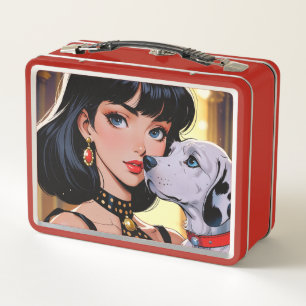 Metalen lunchbox/cosmeticadoos