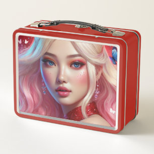 Metalen lunchbox/cosmeticadoos