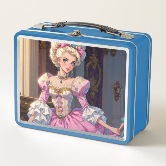 Metalen lunchbox/cosmeticadoos (Voorkant)